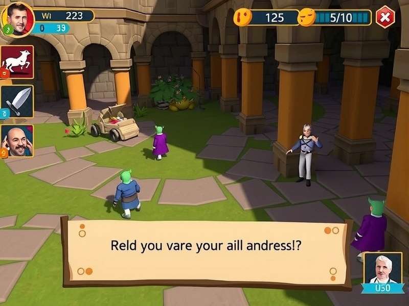 Royal Enclosure Adventure Game Screenshot